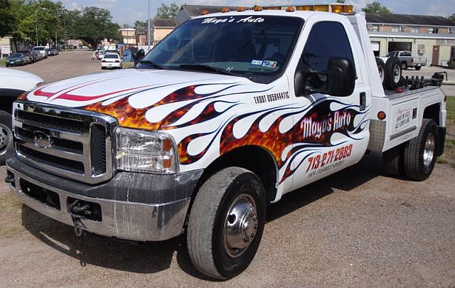 Wrecker Truck Flame Paint Job