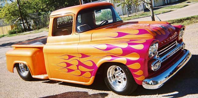 Flames & Airbrush Truck