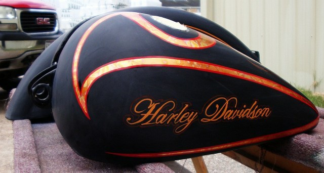 Harley Davidson Motorcycle Tank Paint 
