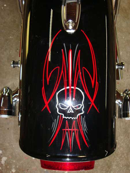 Pinstripes Motorcycle Fender