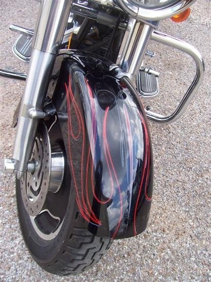 Motorcycle Fender Pinstriping Picture